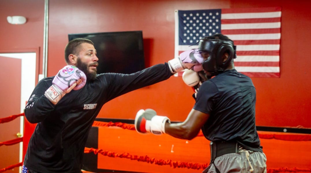Boxing training session at Freestyle Academy